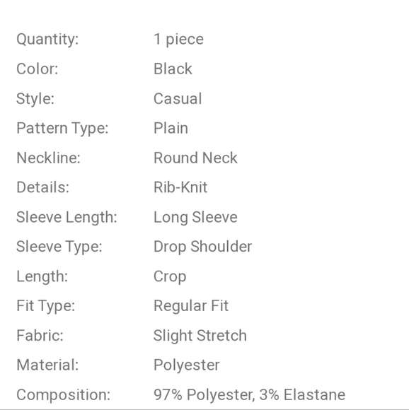 Shein Unity solid drop shoulder tee - Picture 5 of 5